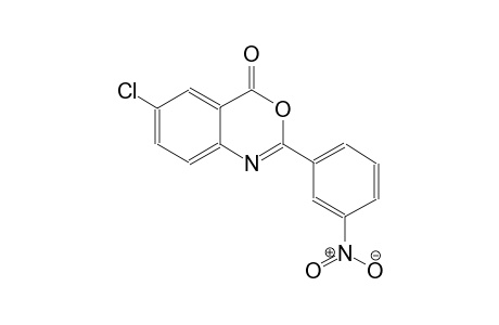 4H-3,1-benzoxazin-4-one, 6-chloro-2-(3-nitrophenyl)-