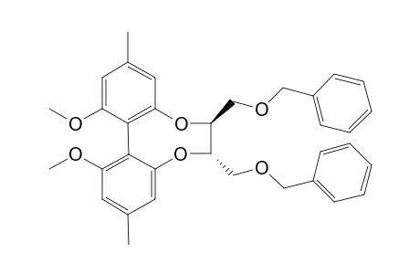 (+)-2(S),3(S)-Bis(benzyloxymethyl)-6,11-dimethyl-8,9-dimethoxy-as-dibanzo[e,g][1,4]-dioxaoctane