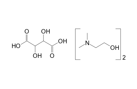 2-(dimethylamino)ethanol, tartrate(2:1)(salt)