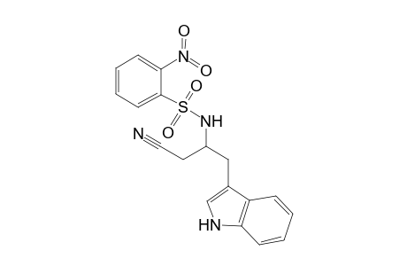 rac-3-(2-Nitrobenzenesulfonyl)amino-4-(3-indolyl)butanenitrile