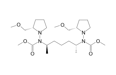 Methyl N-[(1R,5R)-5-[methoxycarbonyl-[(2S)-2-(methoxymethyl)pyrrolidin-1-yl]amino]-1-methyl-hexyl]-N-[(2S)-2-(methoxymethyl)pyrrolidin-1-yl]carbamate