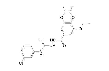 N-(3-chlorophenyl)-2-(3,4,5-triethoxybenzoyl)hydrazinecarboxamide