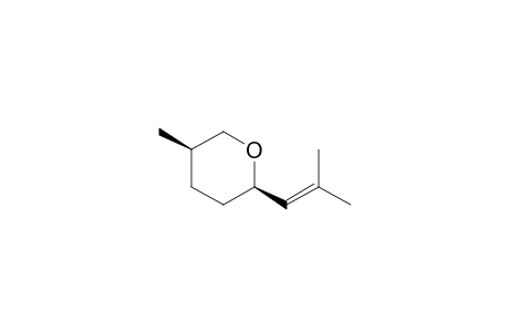 (cis)-2-(1'-Isobutenyl)-5-methyl-tetrahydropyran