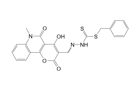 Benzyl 2-[(4-hydroxy-6-methyl-2,5-dioxo-5,6-dihydro-2H-pyrano[3,2-c]quinolin-3-yl)methylidene]hydrazinecarbodithioate