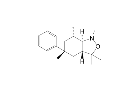 rac-(3aR,5R,7S,7aR)-1,3,3,5,7-pentamethyl-5-phenyloctahydrobenzo[c]isoxazole