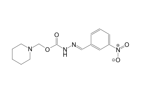 1-piperidinylmethyl (2E)-2-(3-nitrobenzylidene)hydrazinecarboxylate