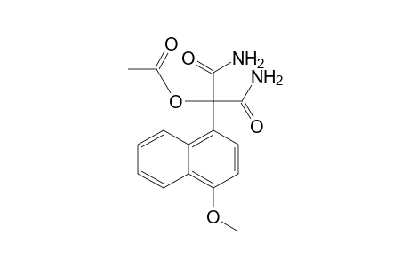2-Acetoxy-2-(4-methoxy-1-naphthyl)propanediamide