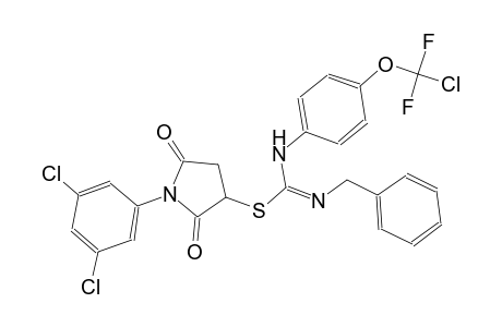 carbamimidothioic acid, N-[4-(chlorodifluoromethoxy)phenyl]-N'-[(E)-phenylmethyl]-, 1-(3,5-dichlorophenyl)-2,5-dioxo-3-pyrrolidinyl ester