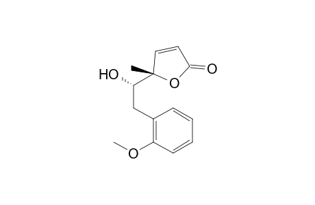 (5S*,1'S*)-5-[1'Hydroxy-2'-(2-methoxy-phenyl)ethyl]-5-methyl-5H-furan-2-one