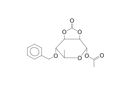 1-O-ACETYL-4-O-BENZYL-2,3-O-CYCLOCARBONYL-ALPHA-L-RHAMNOPYRANOSE