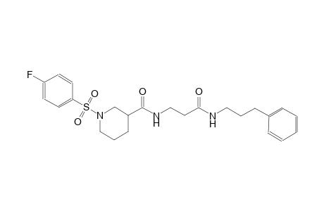 3-piperidinecarboxamide, 1-[(4-fluorophenyl)sulfonyl]-N-[3-oxo-3-[(3-phenylpropyl)amino]propyl]-