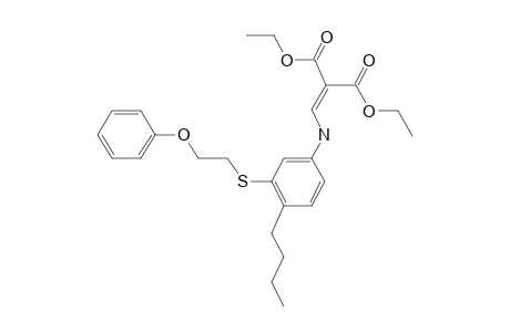 Diethyl [3-[phenoxyethylmercapto]4-butylanilinomethylene]malonate