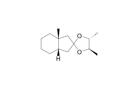 (cis)-3'a,7a-Octahydro-3'a,4,5-trimethylspiro[1,3-dioxolane-2,2'-[2H]-indene]