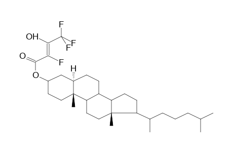 CHOLESTANYL 2,4,4,4-TRIFLUORO-3-OXOBUTANOATE (ENOL)
