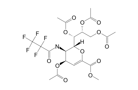 METHYL-4,7,8,9-TETRA-O-ACETYL-2,6-ANHYDRO-5-(2,2,3,3,3-PENTAFLUOROPROPIONAMIDO)-3,5-DIDEOXY-D-GLYCERO-D-TALO-NON-2-ENONATE