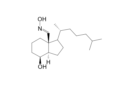 (18E)-18-(Hydroxyimino)-des-A,B-cholestan-8-.beta.-ol