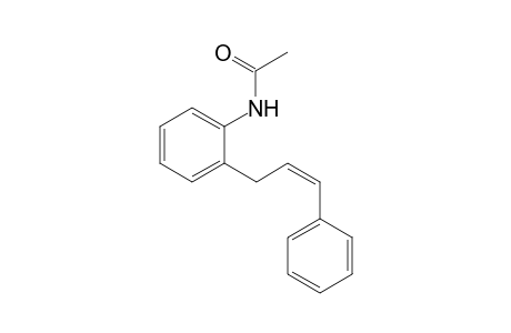 N-[2-[(Z)-3-phenylprop-2-enyl]phenyl]acetamide