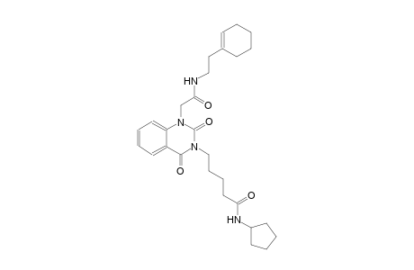 5-(1-(2-{[2-(1-cyclohexen-1-yl)ethyl]amino}-2-oxoethyl)-2,4-dioxo-1,4-dihydro-3(2H)-quinazolinyl)-N-cyclopentylpentanamide