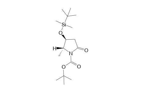 4-[(t-Butyl)dimethylsilyl]oxy-1-(t-butoxycarbonyl)-5-methyl-2-pyrrolidinone