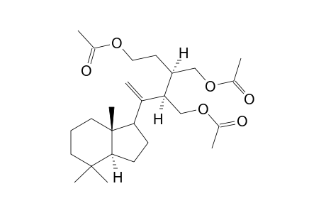 Acetic acid (R)-4-acetoxymethyl-3-((R)-acetoxymethyl)-5-((3aS,7aS)-4,4,7a-trimethyl-octahydro-inden-1-yl)-hex-5-enyl ester