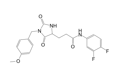 4-imidazolidinepropanamide, N-(3,4-difluorophenyl)-1-[(4-methoxyphenyl)methyl]-2,5-dioxo-, (4S)-