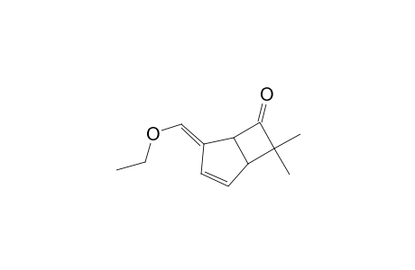 Bicyclo[3.2.0]hept-2-en-6-one, 4-(ethoxymethylene)-7,7-dimethyl-, (E)-(.+-.)-