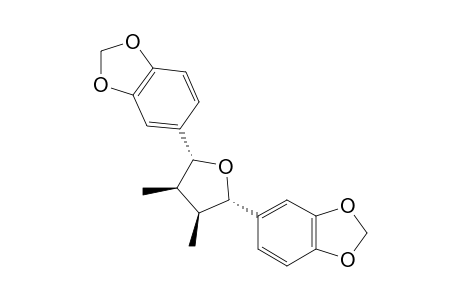2,5-BIS-(3',4'-METHYLENEDIOXYPHENYL)-3,4-DIMETHYL-TETRAHYDROFURANE