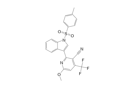 2-METHOXY-5-CYANO-4-TRIFLUOROMETHYL-6-[3'-(N-TOLUENESULFONYL-INDOLYL)]-PYRIDINE