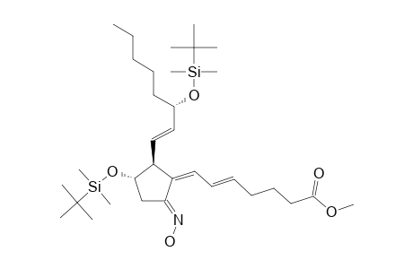 Methyl-(5Z,13E,11R,12R,15S)-11,15-bis-(tert.-butyldimethylsiloxy)-9-(anti-oximino)-5,7,13-prostatrienoate