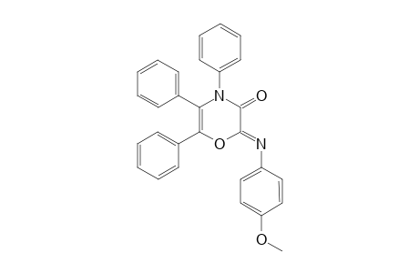1-(p-Methoxyphenylimino)-4,5,6-triphenyl-1,4-oxazin-3-one