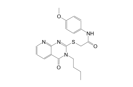 2-[(3-butyl-4-oxo-3,4-dihydropyrido[2,3-d]pyrimidin-2-yl)sulfanyl]-N-(4-methoxyphenyl)acetamide