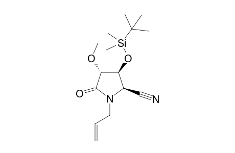 anti-5-Cyano-3-methoxy-4-tert-butyldimethylsiloxy-N-(prop-2-en-1-yl)pyrrolidin-2-one