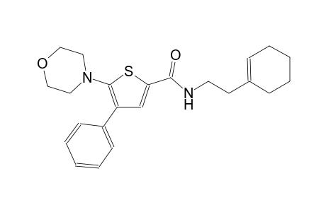 2-thiophenecarboxamide, N-[2-(1-cyclohexen-1-yl)ethyl]-5-(4-morpholinyl)-4-phenyl-