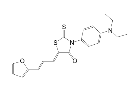 (5Z)-3-[4-(diethylamino)phenyl]-5-[(2E)-3-(2-furyl)-2-propenylidene]-2-thioxo-1,3-thiazolidin-4-one