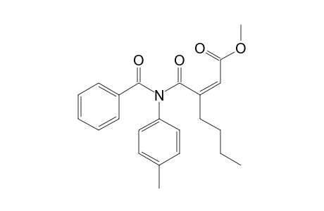 (Z)-Methyl 4-oxo-4-(N-p-tolylbenzamido)-3-n-butylbut-2-enoate