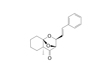 6-METHYL-9-STYRYL-10,11-DIOXATRICYCLO-[6.2.1.0(1,6)]-UNDECAN-7-ONE