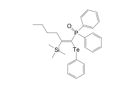 1-Phenyltellurium-2-(trimethylsilyl)hexenyl(diphenyl)phosphine