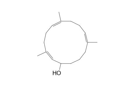 (2e,6e,10e)-3,7,11-trimethylcyclotetradecatrien-1-ol