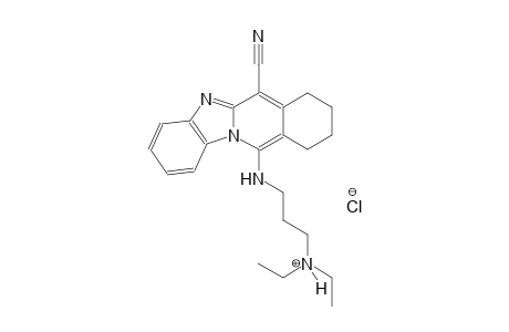 3-[(6-cyano-7,8,9,10-tetrahydrobenzimidazo[1,2-b]isoquinolin-11-yl)amino]-N,N-diethyl-1-propanaminium chloride