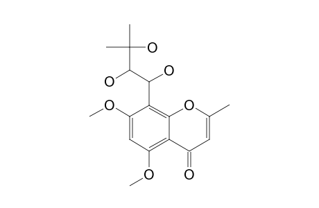 PERFORATIN-E;5,7-DIMETHOXY-2-METHYL-8-(1,2,3-TRIHYDROXY-3-METHYLBUTYL)-CHROMONE
