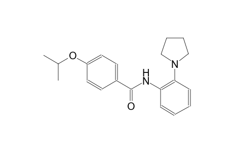 4-isopropoxy-N-[2-(1-pyrrolidinyl)phenyl]benzamide