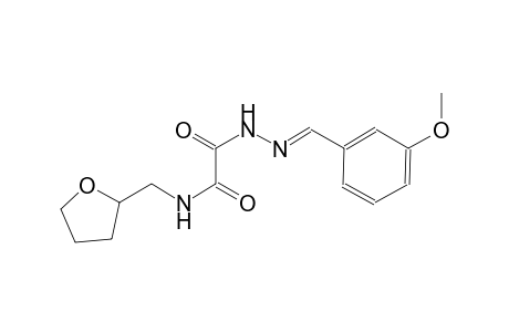 2-[(2E)-2-(3-methoxybenzylidene)hydrazino]-2-oxo-N-(tetrahydro-2-furanylmethyl)acetamide