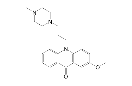 10-[3'-N-(METHYLPIPERAZINO)-PROPYL]-2-METHOXYACRIDONE