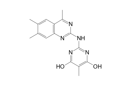 5-Methyl-2-[(4,6,7-trimethyl-2-quinazolinyl)amino]-4,6-pyrimidinediol