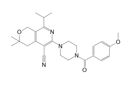 1H-pyrano[3,4-c]pyridine-5-carbonitrile, 3,4-dihydro-6-[4-(4-methoxybenzoyl)-1-piperazinyl]-3,3-dimethyl-8-(1-methylethyl)-