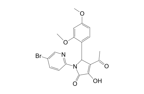 4-Acetyl-1-(5-bromo-2-pyridinyl)-5-(2,4-dimethoxyphenyl)-3-hydroxy-1,5-dihydro-2H-pyrrol-2-one