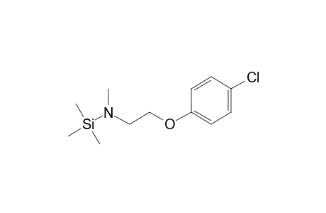 [2-(4-Chlorophenoxy)ethyl](methyl)amine, tms derivative