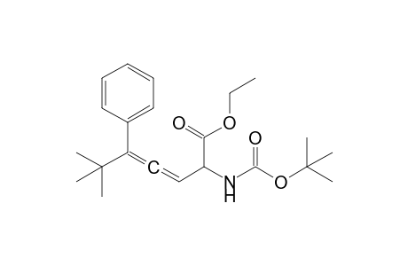 2-(tert-butoxycarbonylamino)-6,6-dimethyl-5-phenyl-hepta-3,4-dienoic acid ethyl ester