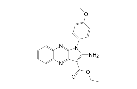 1H-pyrrolo[2,3-b]quinoxaline-3-carboxylic acid, 2-amino-1-(4-methoxyphenyl)-, ethyl ester