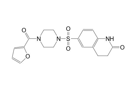 6-{[4-(2-furoyl)-1-piperazinyl]sulfonyl}-3,4-dihydro-2(1H)-quinolinone